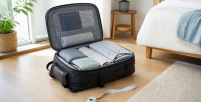 スーツケースのように開く旅行用バックパックが登場｜機内持ち込みで先に測る3か所